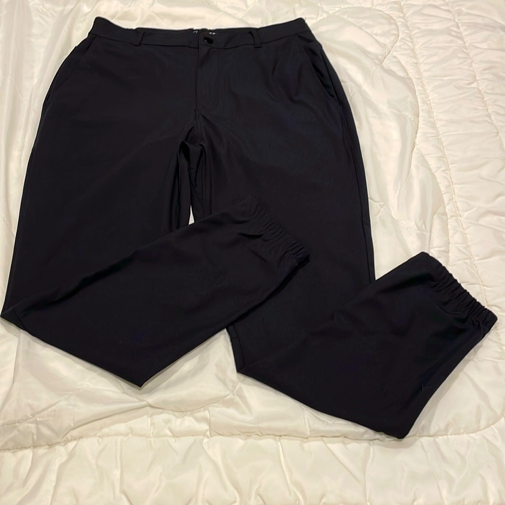 Cuts Black Joggers Pants
